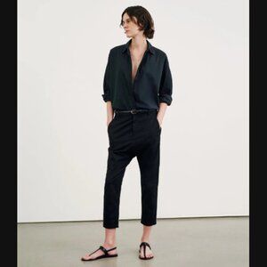 Nili Lotan Paris Pants in Jet Black Size 2